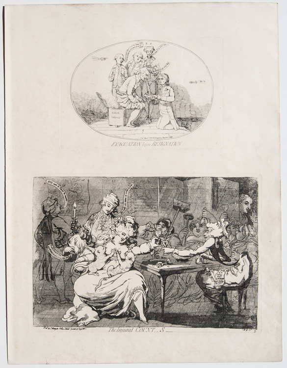 original James Gillray print, suppressed series: Evacuation before Resignation


The Injured Count,, S___